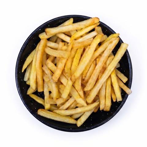 Frytki z ziemniaków: 200 g, z sosem