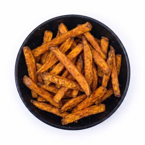 Frytki z batatów: 200 g, z sosem