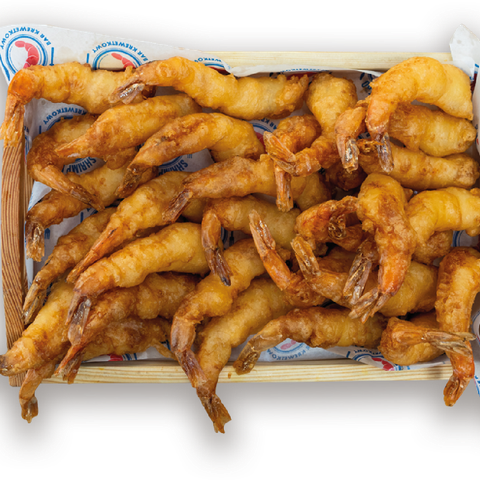 Tempura Set: Krewetki smażone w cieście w zestawie z sosami do wyboru: mango, chili, korean barbecue, czosnkowy, sweet chili
